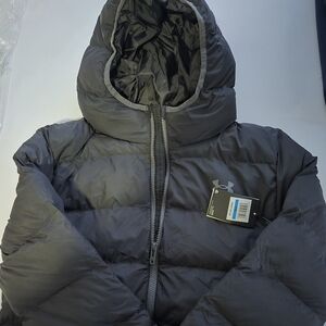 NWT Under Armour Boys Pronto Puffer Jacket - Black - Youth XL (18/20)